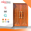 Entrance Exterior Main Door Solid Wooden with Decorative Moulding Villa Door